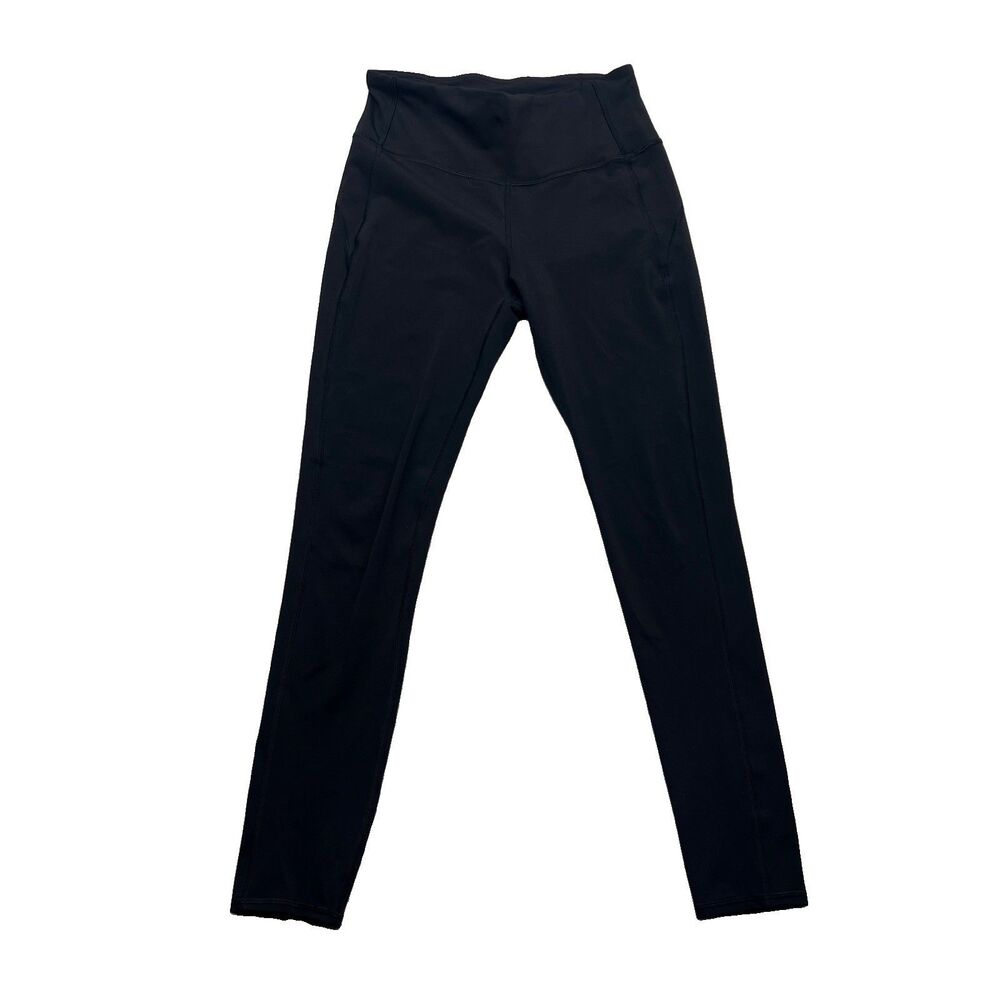 Vuori Pace High Rise Leggings Womens Small Black Stretch Performance VW329 Walk